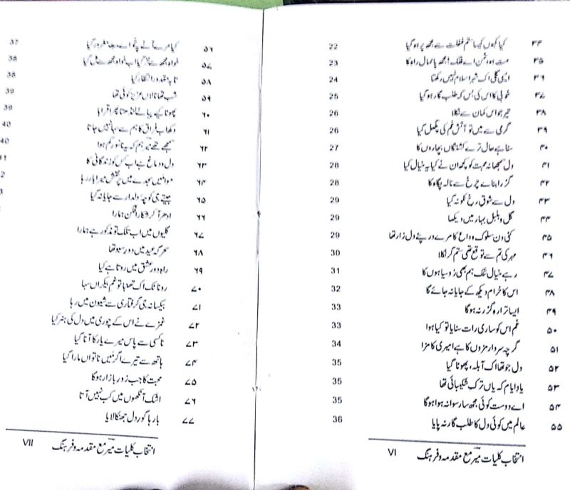 Intikhab e Kulliyat e Meer, انتخاب کلیات میر, مع مقدمہ و فرہنگ - Image 4