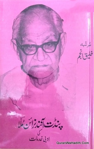 Pandit Anand Narayan Mulla Ki Adbi Khidmat