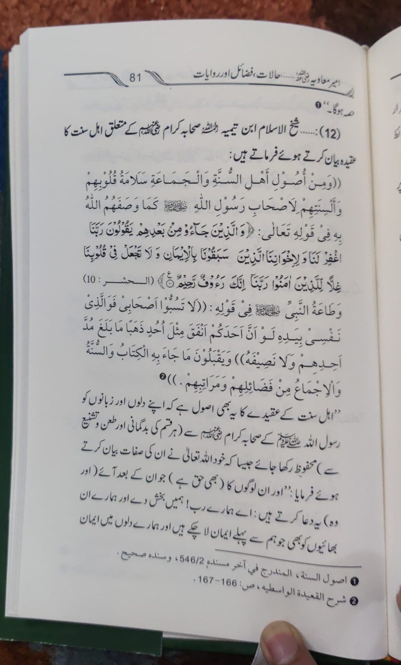Syedna Ameer Muawiya Halat Fazail Aur Marwiyat | سیدنا امیر معاویہ حالت فضائل اور مرویات - Image 2